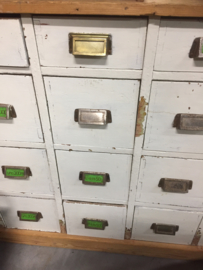 Brocante houten ladenkast