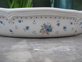 Brocante ovale ovenschaal