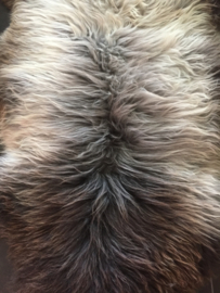 Groot Schapenvacht Grijs/bruin/bont