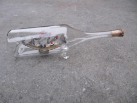 Souvenir glass bottle