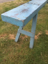 Antique tall wooden bench