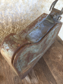 Oude Franse jerrycan met vultuit