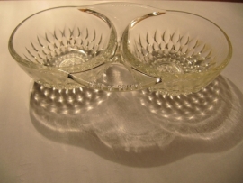 Brocante Frans peper en zout glaasje
