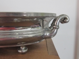 Oval silver rechaud