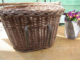 Large wicker bike basket