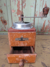 Brocante houten koffiemolen