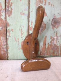 Vintage houten kapstokhaak