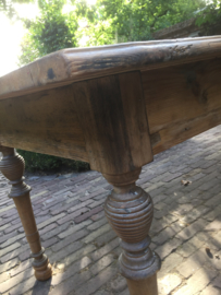 Brocante houten grote tafel
