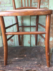 Set of 2 French wooden chairs