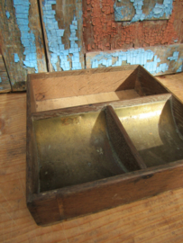 Brocante geldbak, 3 vaks