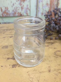 Set of 2 old glass pots