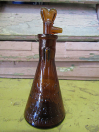 Antique French brown stool bottle