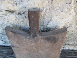 Franse oude dikke houten snijplank