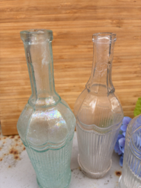 Set van 3 brocante flesjes