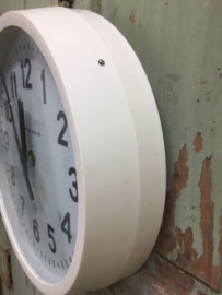 Vintage clock with white frame