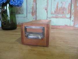 Old wooden boxes with recessed handle
