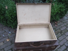 Oude bruine koffer