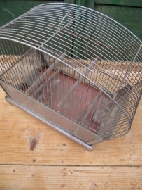 Vintage metal cage in chrome