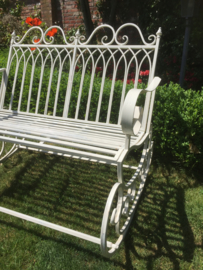 Old metal swing bench