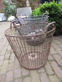 Galvanized old Potato Basket
