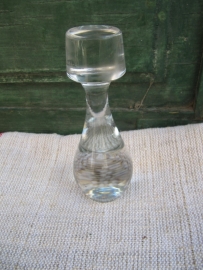 Brocante large glass bell for bottle