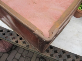Super gave brocante Franse Industrie kist.