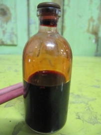 Oude fles voor inkt