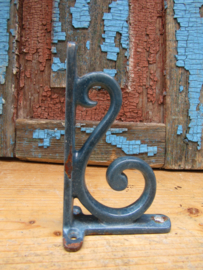 Antieke plankendragers  blauw geemailleerd
