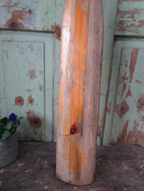 Oude houten peddel