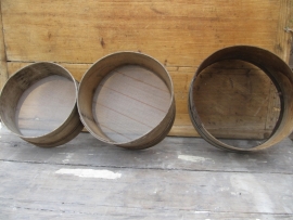 Old wooden sieve round large