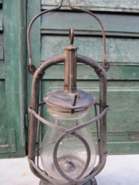 Super cute old oil lamp.