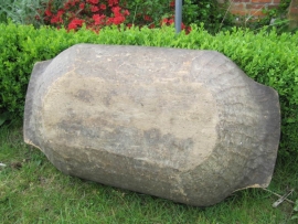 Oude houten deegbak