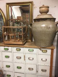 Brocante houten ladenkast