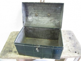 Old biscuit tin drum