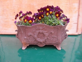 Antique French cast-iron planter
