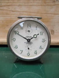 Old French alarm clock chrome