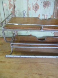 Vintage metal shelf