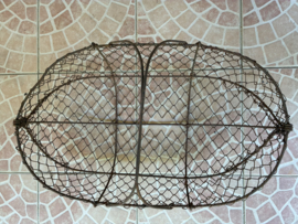 Brocante metalen mand