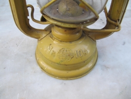 Old oil lantern mustard yellow