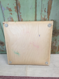 Vintage houten bakje met vakverdeling