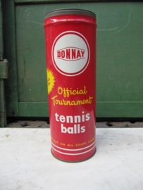 Vintage tennisballen blik merk Donnay