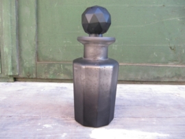 Old gray / silver plated bell bottle with 10 facets