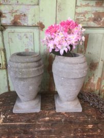 Set antieke stenen potten