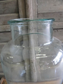 Antique glass jar or bowl of 5 liters