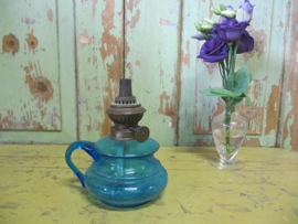 Old glass oillamp withput top glass