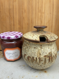 Brocante confiture pot met deksel