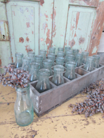 Large crate with 1/4 bottles