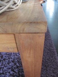 Teak square coffee table