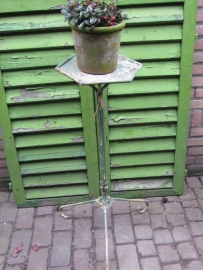 Very nice old wrought iron green table