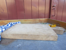 Brocante Franse houten snijplank